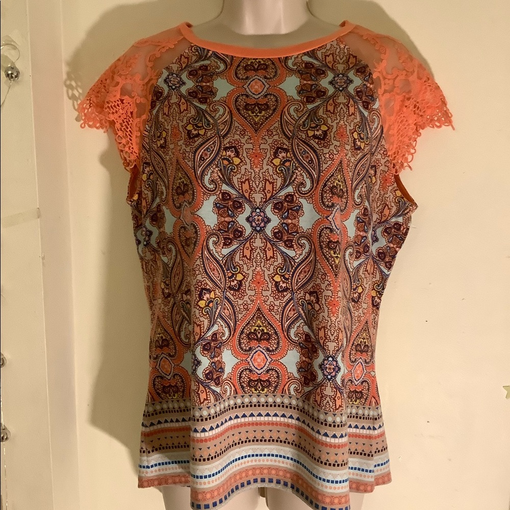 Bison blouse Printed  with decoration color